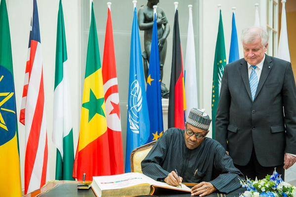 President Muhammadu Buhari, Signing Bilateral Agreement in Germany
