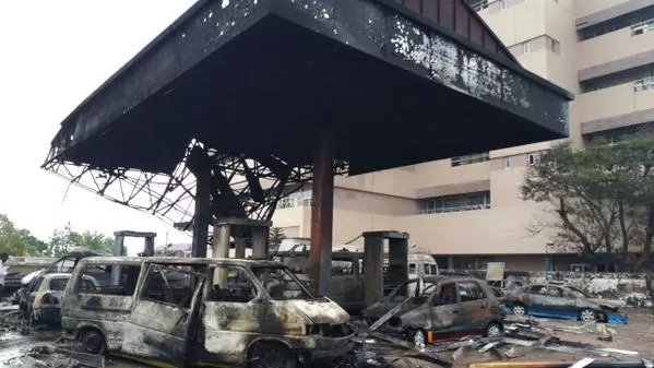 The Scene of the Gas Explosion in Ghana